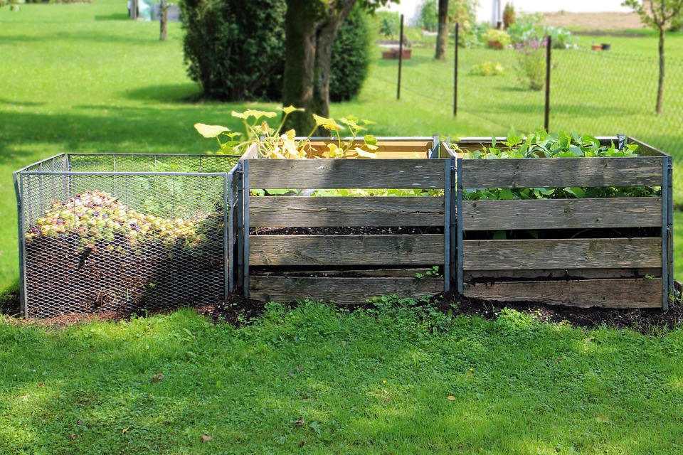 Bio Garten Abfall Kompost shelfplaza® HOME Komposter 100x110x40 440L 