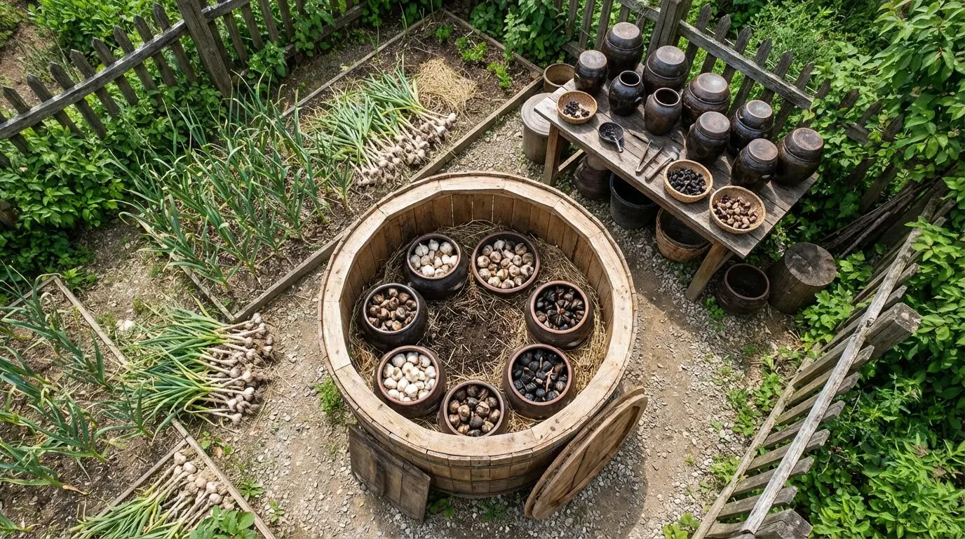 schwarzer knoblauch anbauen header